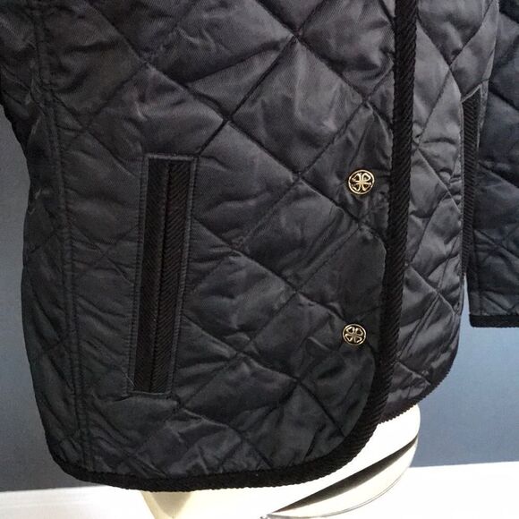 Clover/Bobby Jones black quilted/corduroy trim jkt - Picture 3 of 7